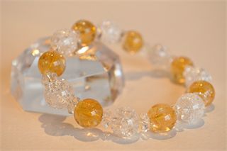 商売繁盛にはこの石で『シトリン』×『クラック水晶』